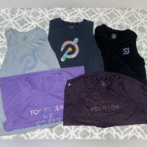 Lot of 5 XL Peloton tank tops